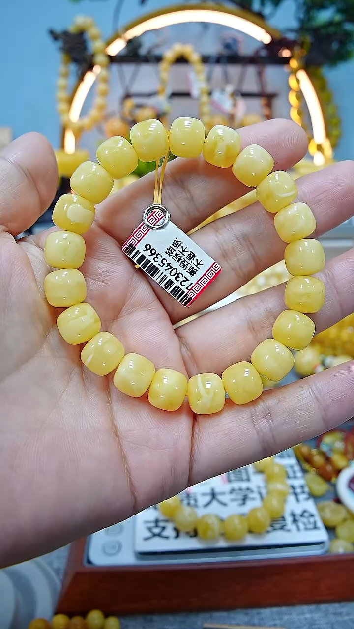 【闪购商品】蜜蜡手串未镶嵌10.5+******
