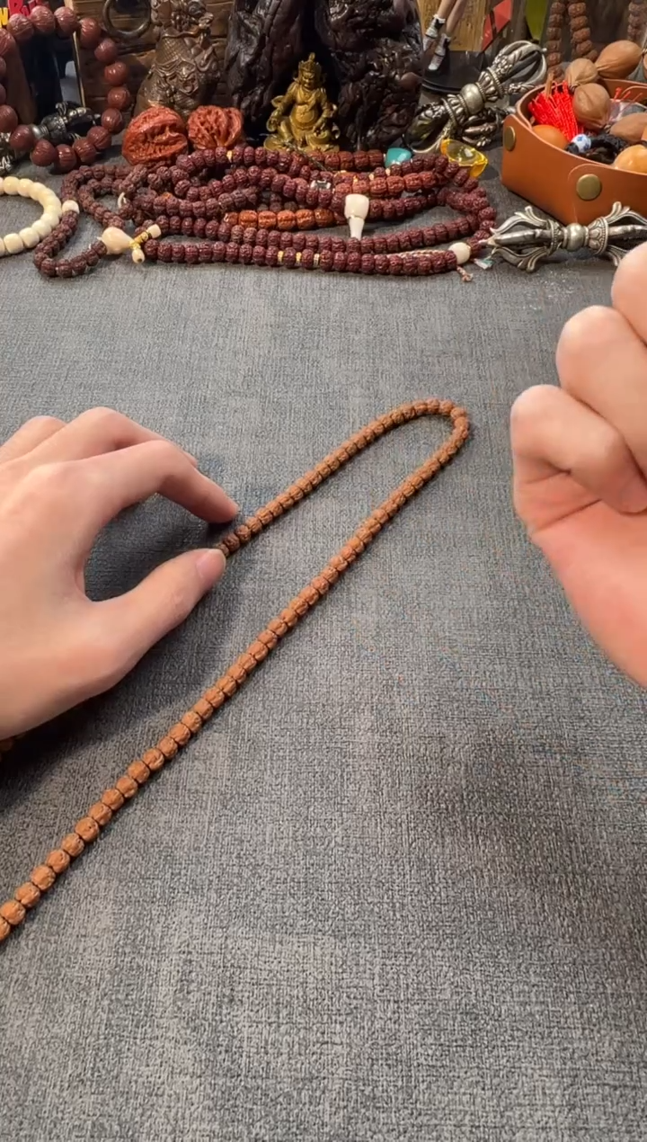 手串金刚菩提原桩佛手长串礼盒发货