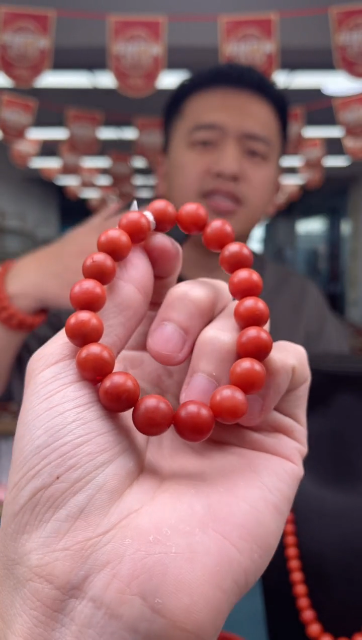 【闪购商品】南红玛瑙A57未镶嵌11mm阿东寨单圈-多样性发一件