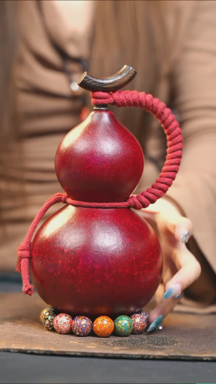 【闪购商品】WA177大漆酒葫芦不包手串及旋转底座