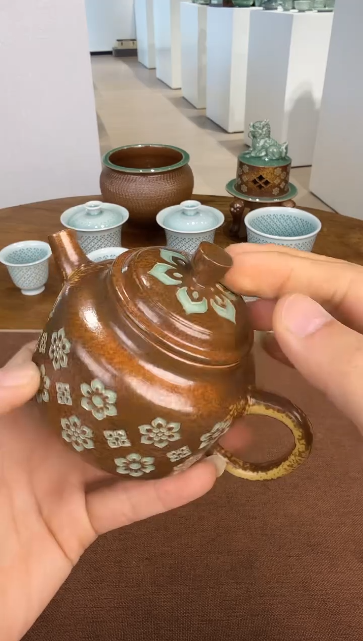 青瓷手工茶器包邮
