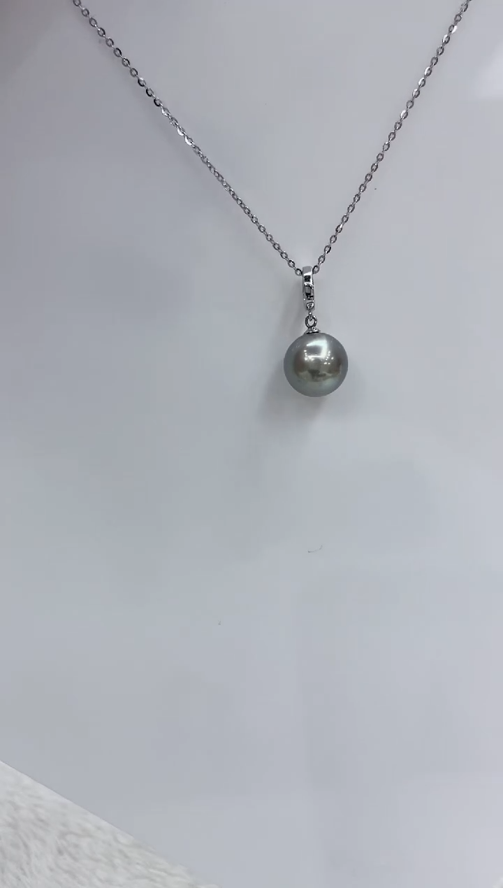 【闪购商品】海水珍珠吊坠(赠链)18K金镶嵌海水珍珠吊坠