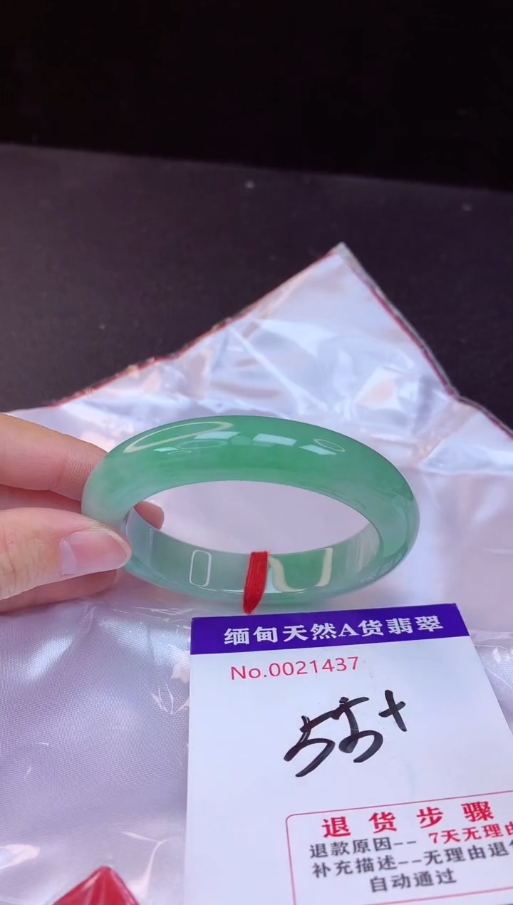 【闪购商品】翡翠手镯未镶嵌55+             