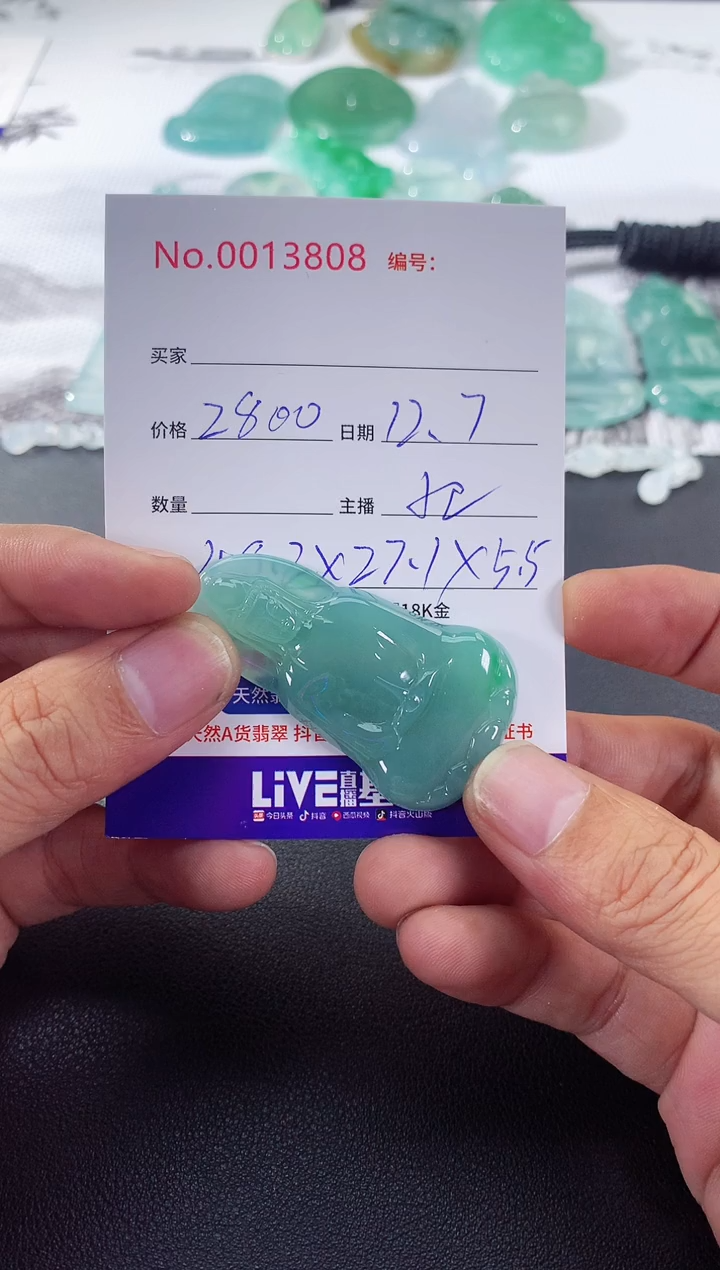 颈饰未镶嵌翡翠素衣