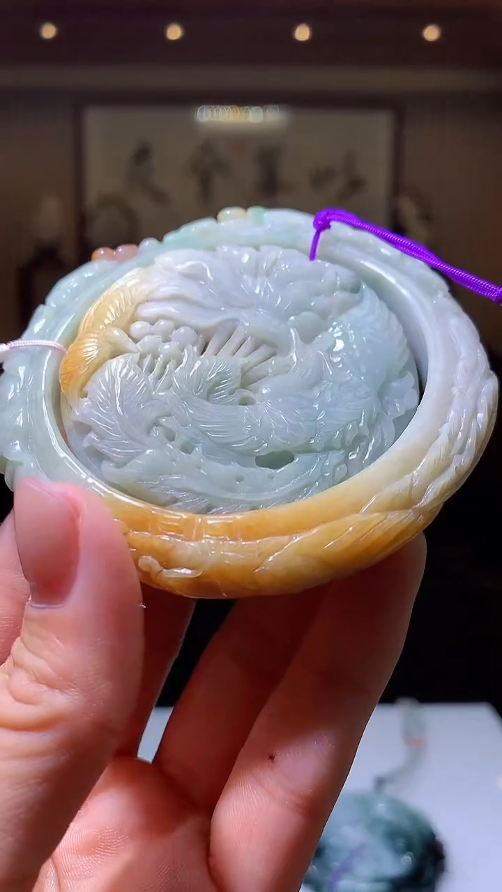 【闪购商品】定制翡翠未镶嵌1085hm-毛货套镯29