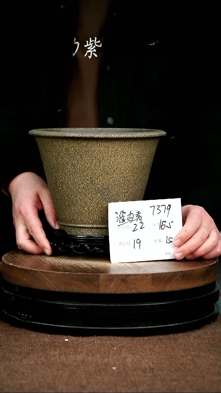 紫砂花盆花卉园艺7379+s