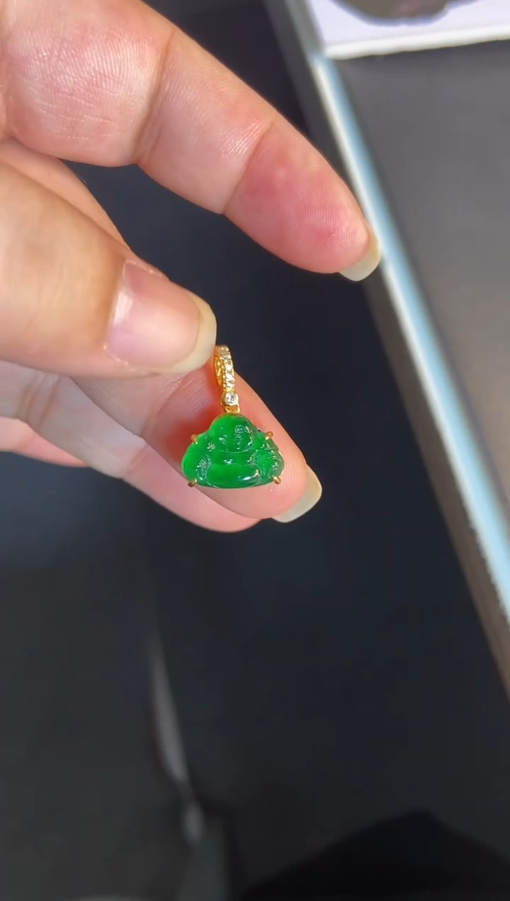 吊坠(不含链)银S925镶嵌翡翠1