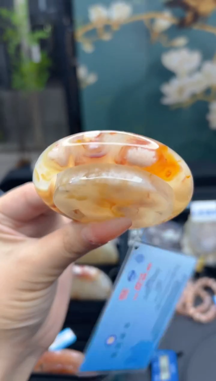 【闪购商品】石英质玉手镯未镶嵌2195（55圈赠送镯心）