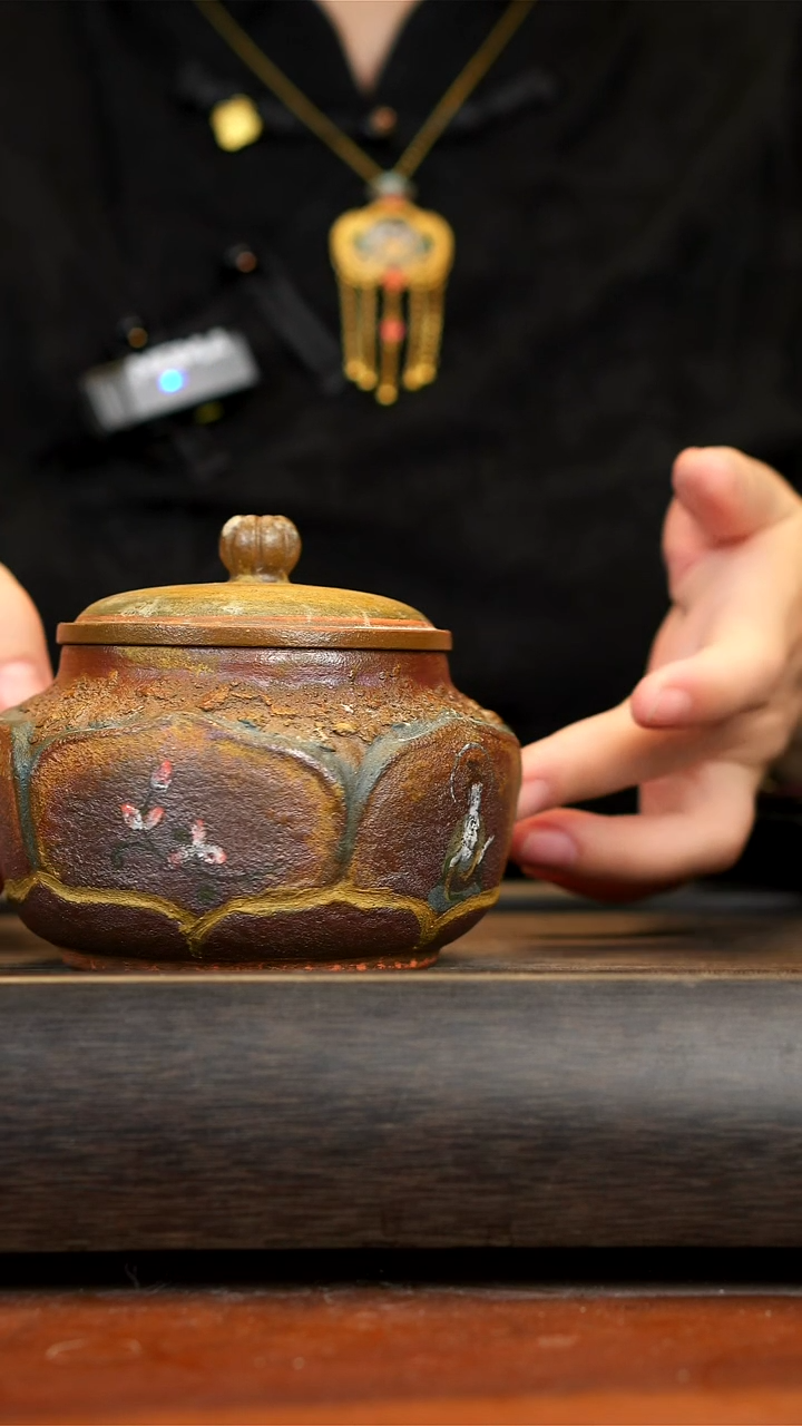 【闪购商品】紫砂茶壶念一紫砂  敦煌柴烧茶叶罐 