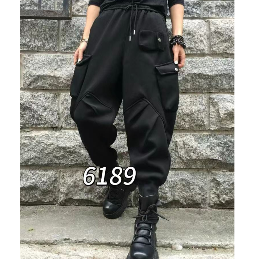 冬季束脚工装裤加绒休闲长裤 6189
