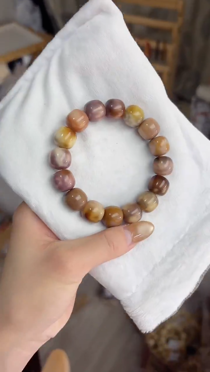 手串菩提根/象牙果沐n63紫美人干磨桶珠13*14mm手串
