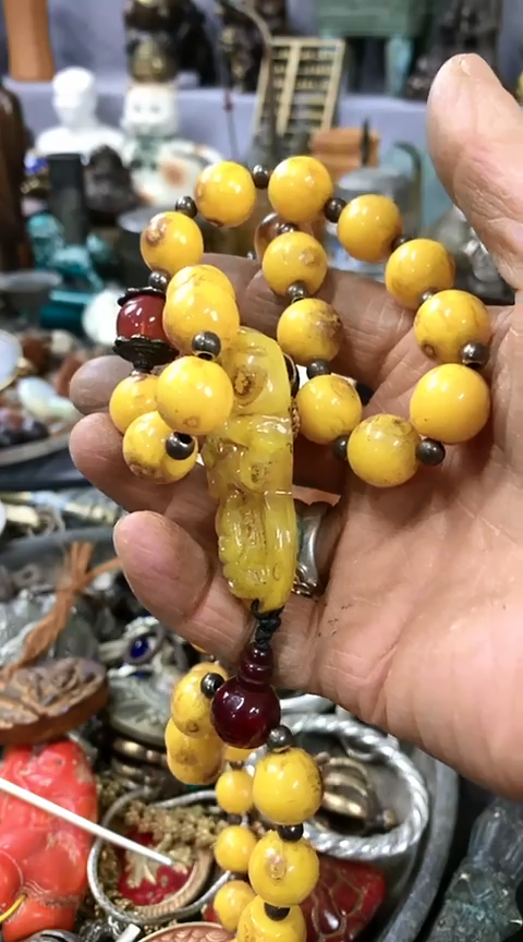【闪购商品】一物一拍编号黄珠藏串