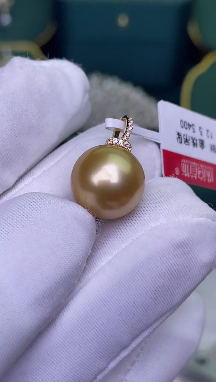 【闪购商品】海水珍珠颈饰18K金镶嵌12-13