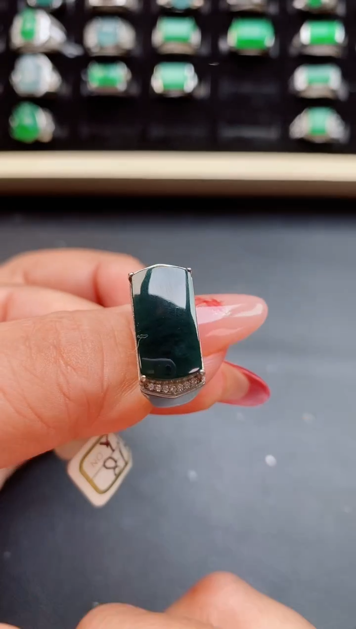 【闪购商品】翡翠戒指银S925镶嵌5080550