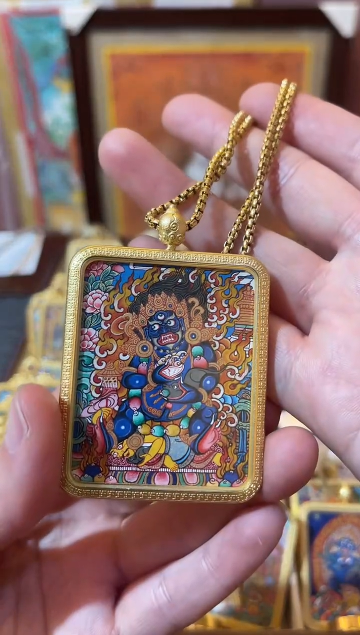 【闪购商品】吊坠热贡纯手绘唐卡