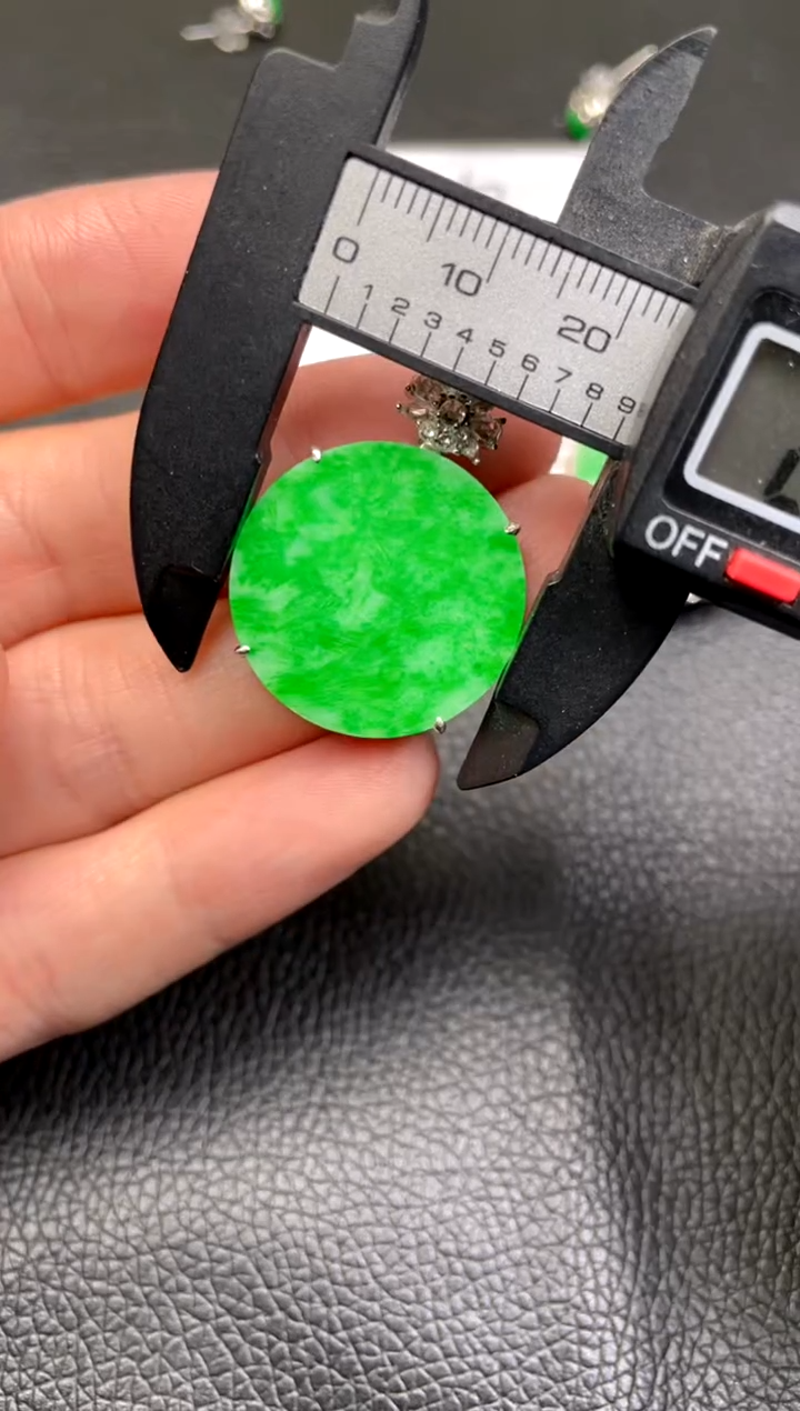 【闪购商品】翡翠吊坠(不含链)银S925镶嵌吊坠