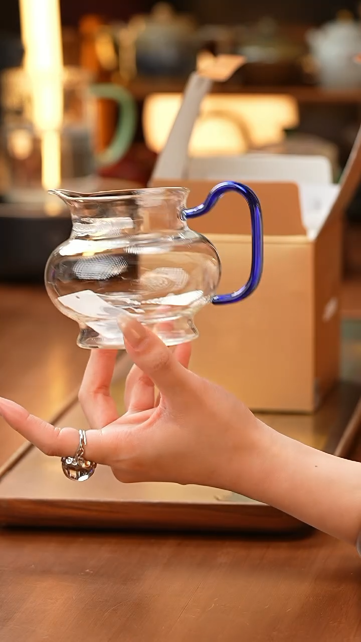 【闪购商品】禾器/熠然月牙款茶海/浅蓝色