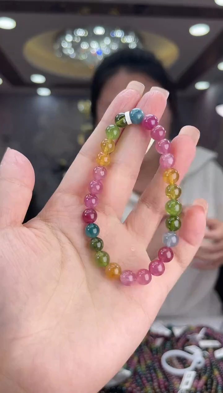 【闪购商品】/未镶嵌碧玺7mm+碧玺单圈多样性发货