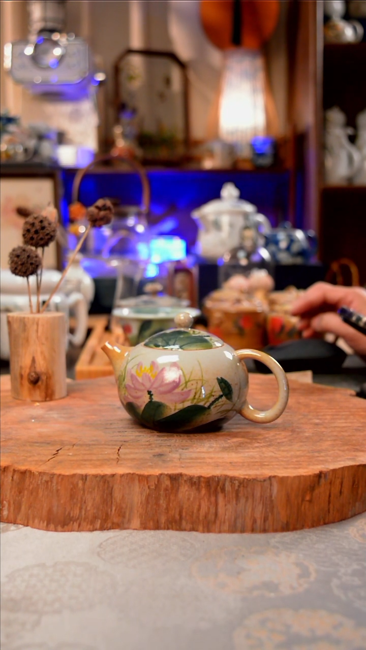 摆件荷花手工手绘手工手绘