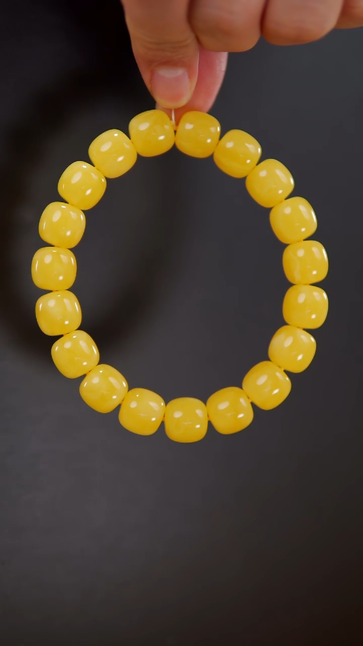 手链琥珀未镶嵌同料老型手串27.3