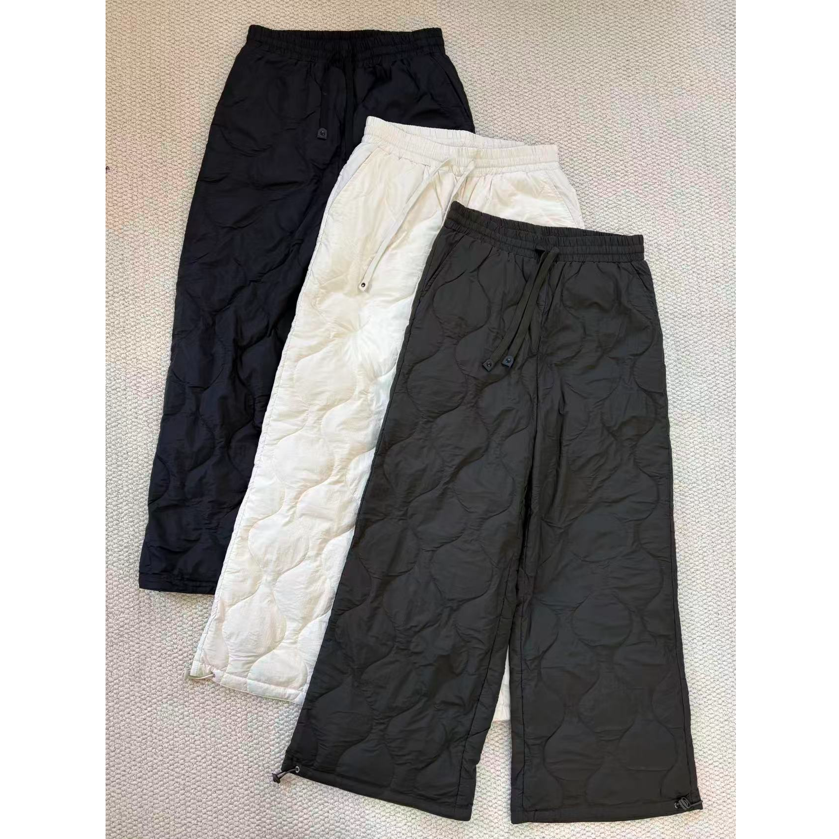 DR-菱格抽绳羽绒裤