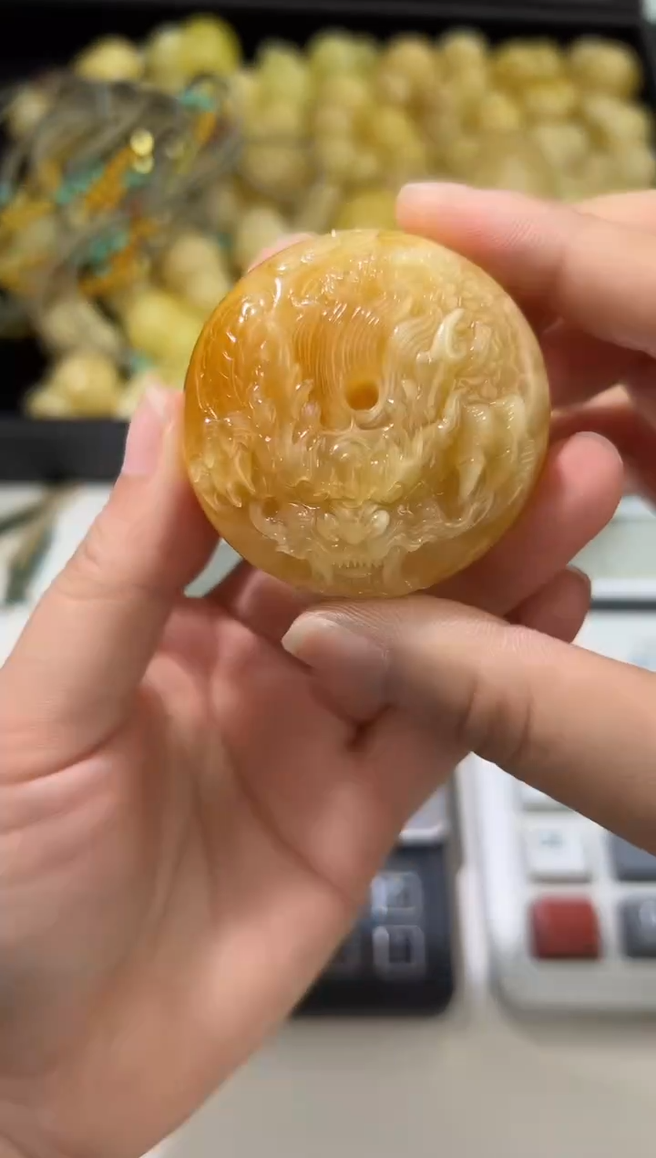 裸石琥珀未镶嵌琥珀蜜蜡吊坠