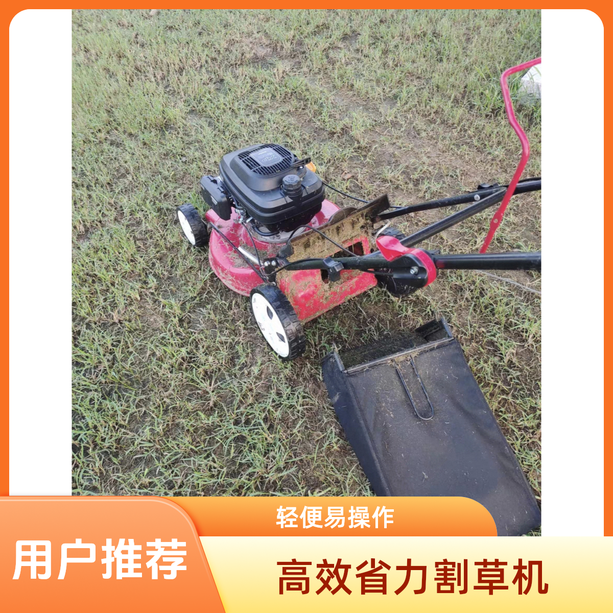 手推式草坪机修剪杂草的除草机果园自走式推草机
