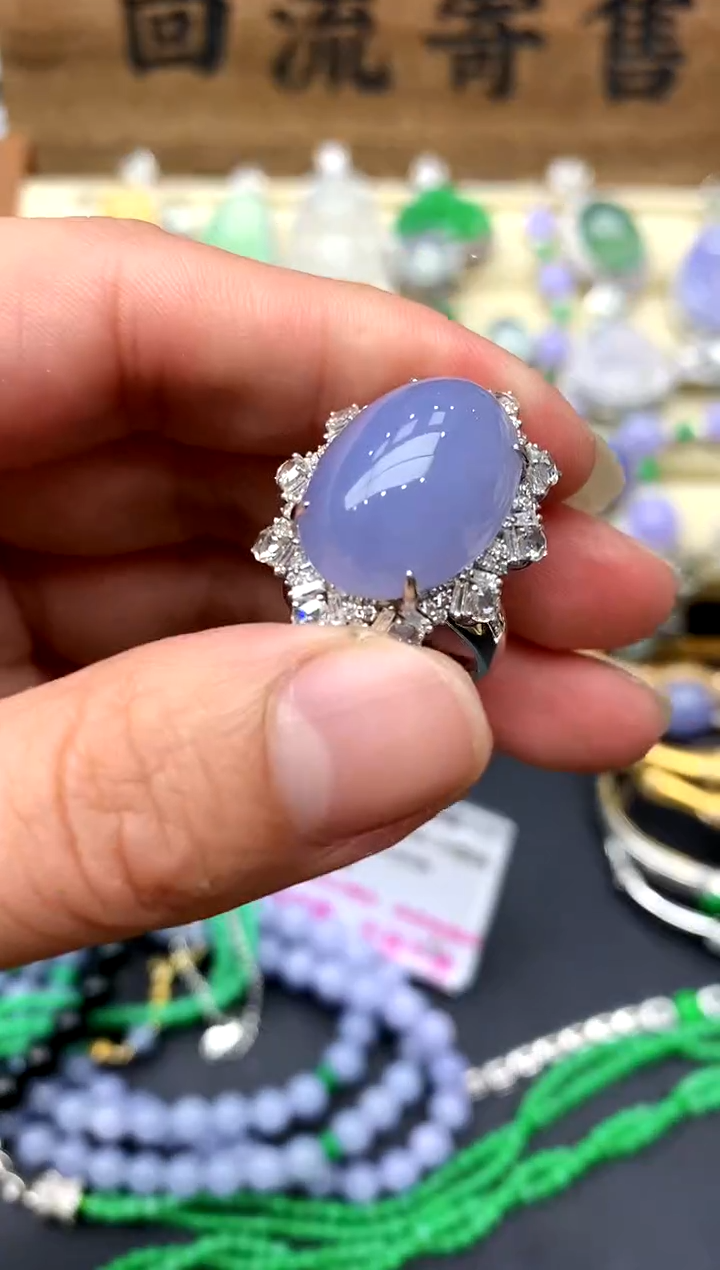 【闪购商品】翡翠戒指18K金镶嵌349-中国好珍宝