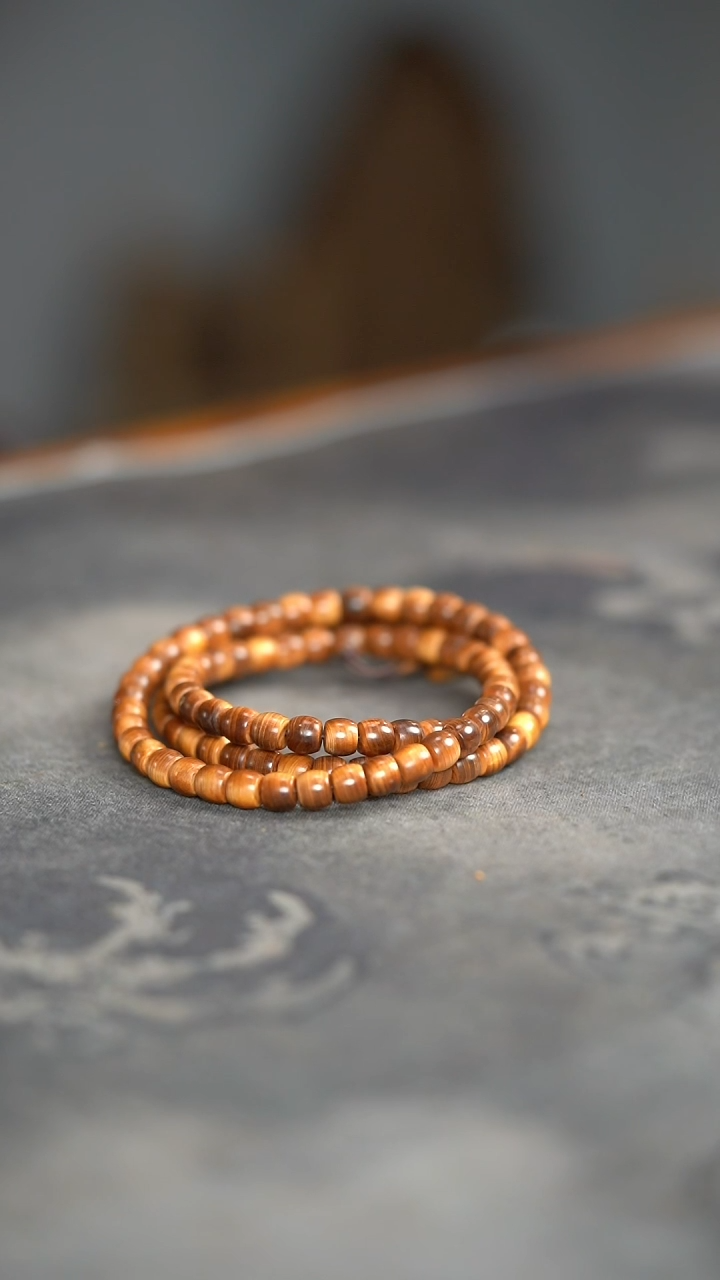 【闪购商品】柏木（崖柏）手串/手链陈化黑油料6*7*108老型多圈