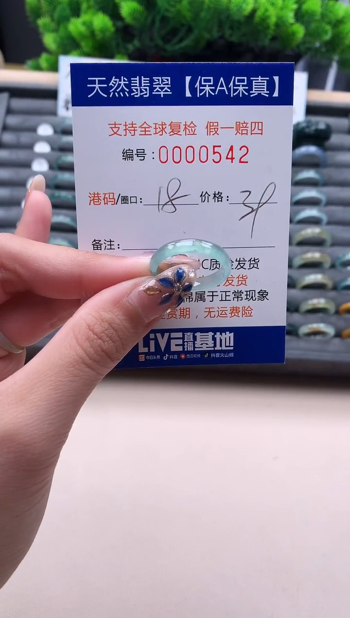 未镶嵌戒指翡翠  542