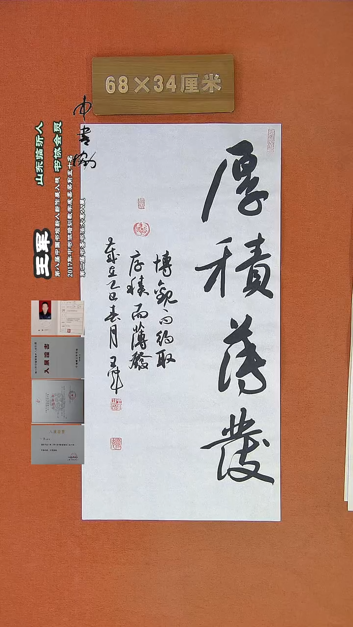 【闪购商品】书法890a王军书法作品