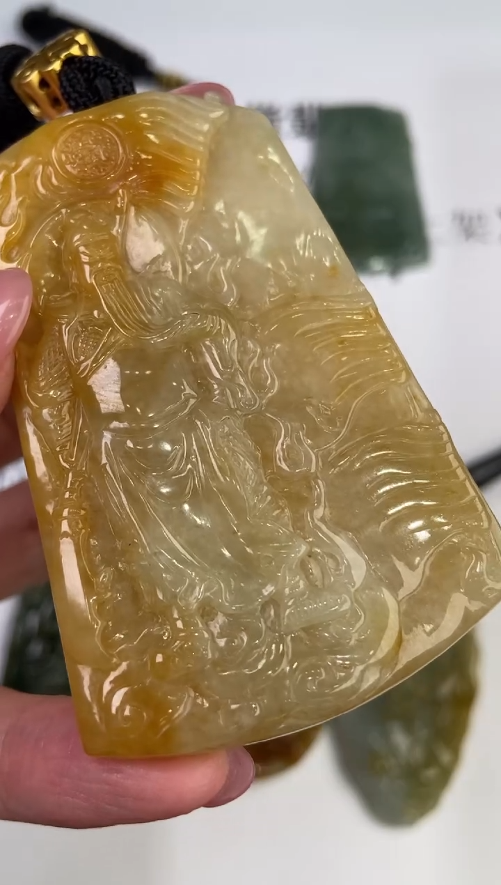 翡翠未镶嵌颈饰294317  