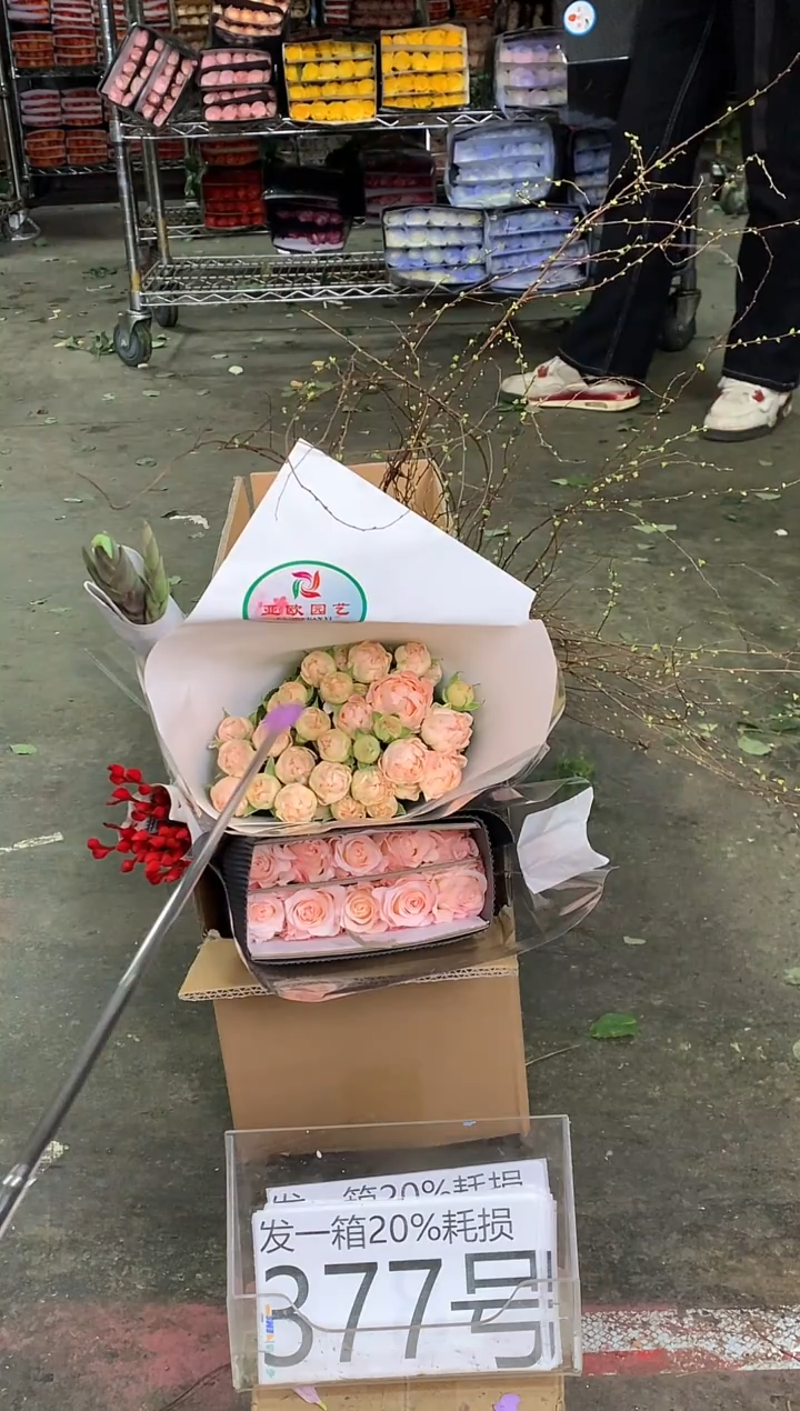 377号♥中通含20%耗损发一箱鲜花