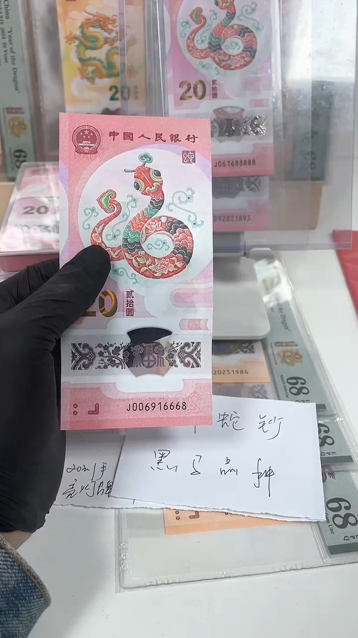 【闪购商品】塑料2025蛇钞单张J006916668