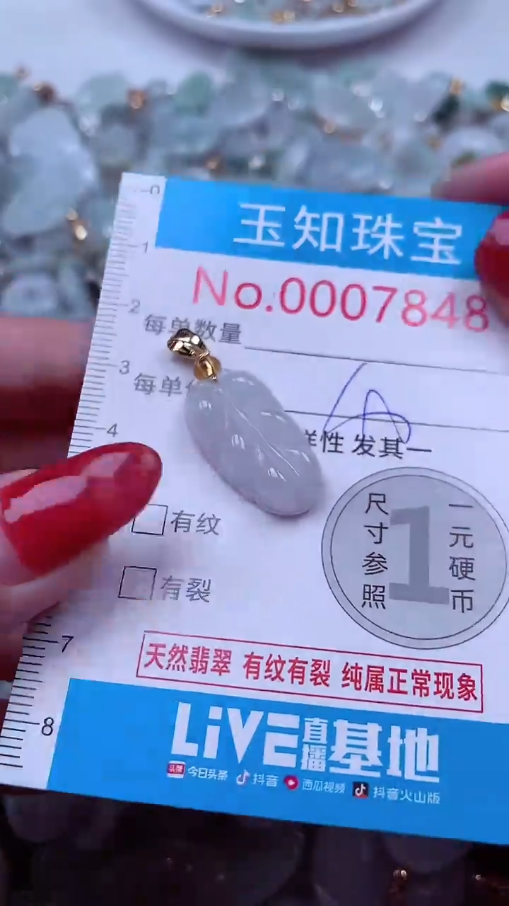 颈饰未镶嵌翡翠7848