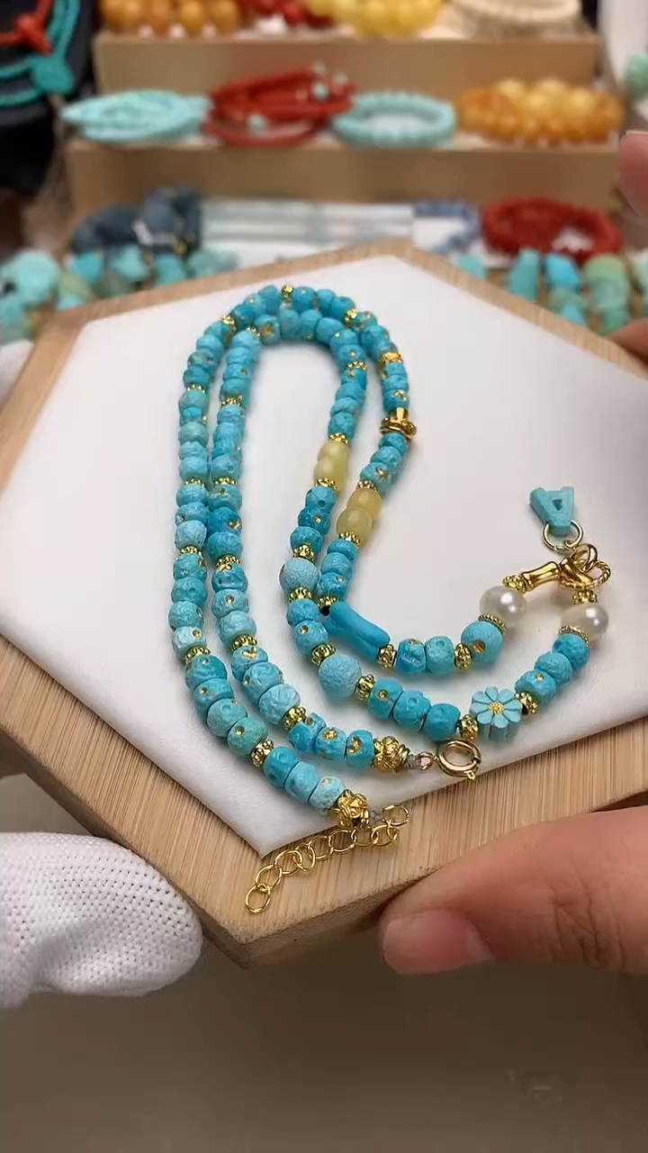 未镶嵌绿松石珠宝半成品51