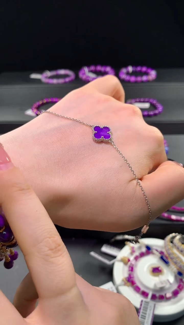 苏纪石（舒俱来）18K金镶嵌.手链