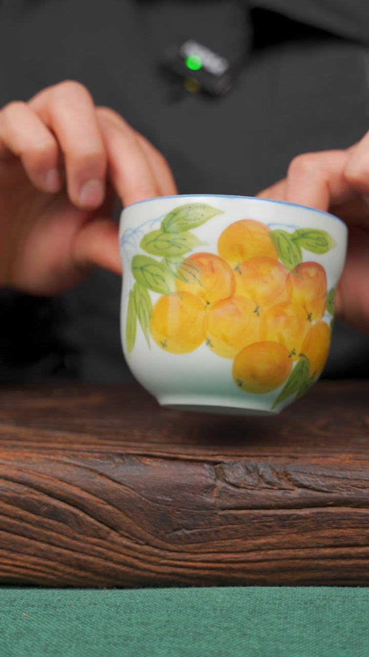 【闪购商品】瓷片49景德镇杯釉下手工手绘瓷器