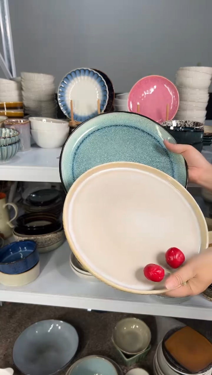 陶瓷外贸尾货瑕疵满20包邮X2大盘