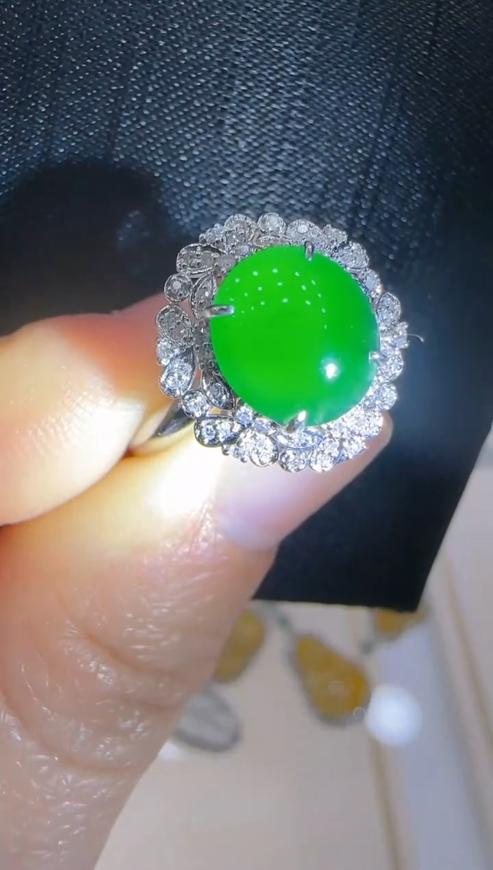 【闪购商品】翡翠戒指18K金镶嵌多样性团购发一件