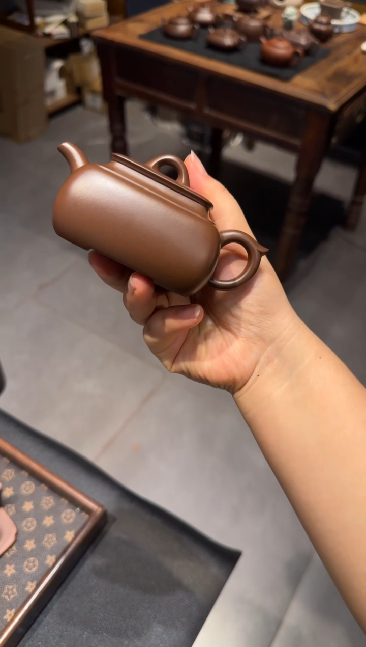 茶壶紫砂嗨***i长四方 紫砂壶