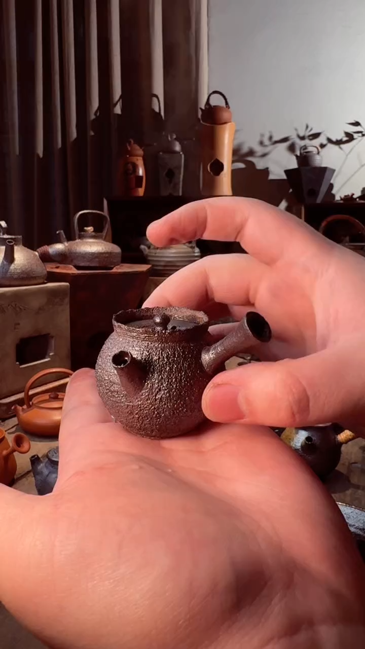 【闪购商品】紫砂柴烧泡茶壶55cc叭叭叭八