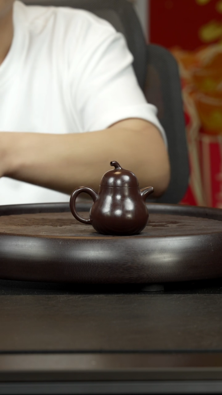 【闪购商品】紫砂茶杯紫脂泥 茄瓜壶