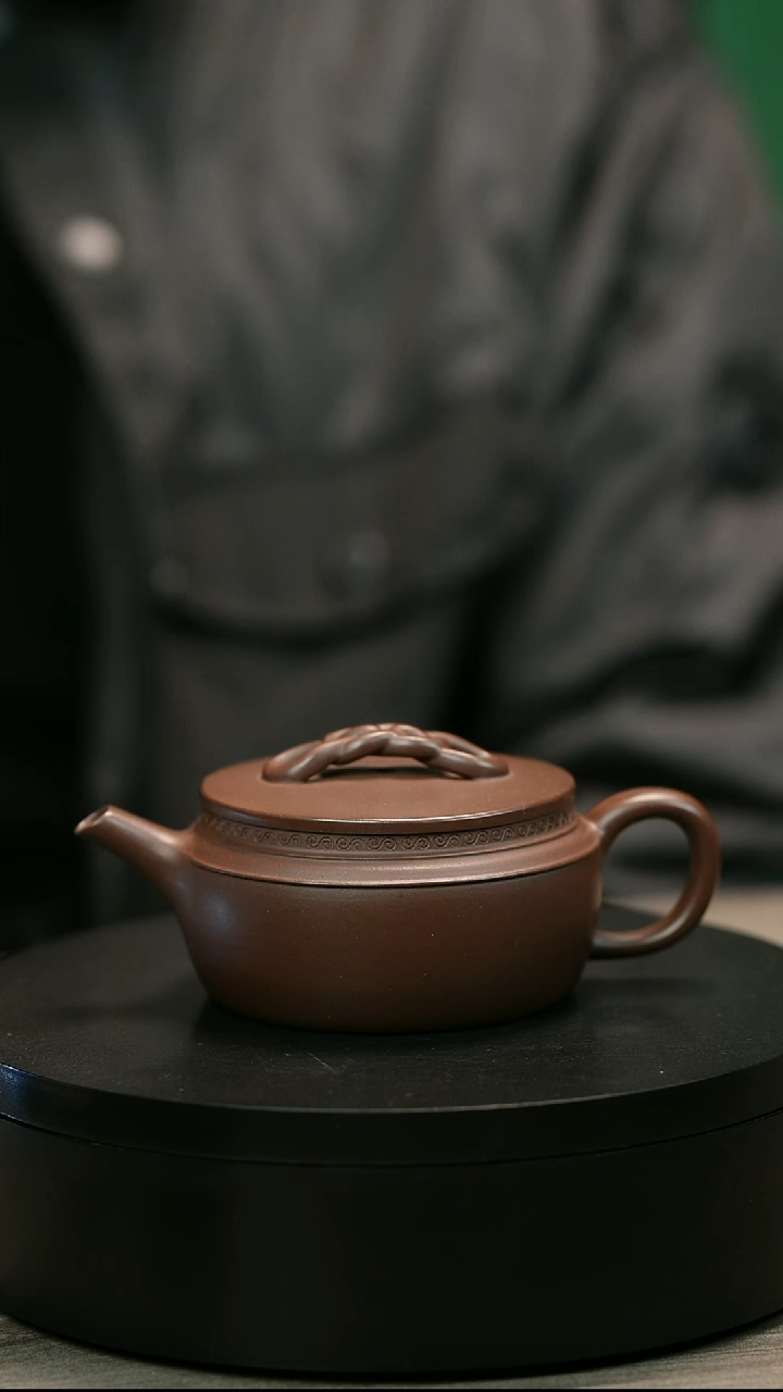 茶壶紫砂用****5H2384赵信军底槽青绳节汉瓦