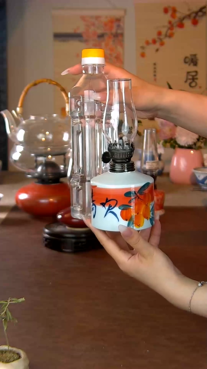 景德镇陶瓷油灯摆件