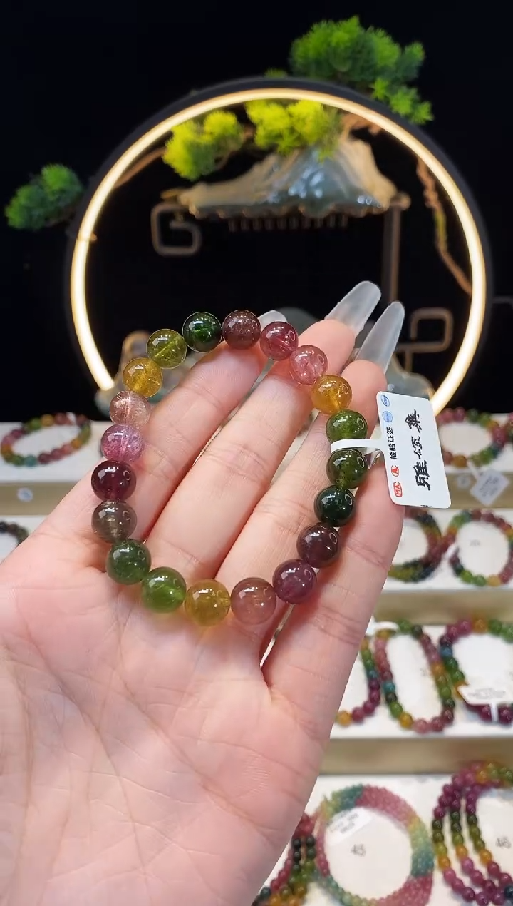 【闪购商品】手串未镶嵌碧玺G2303素圈颜色微差