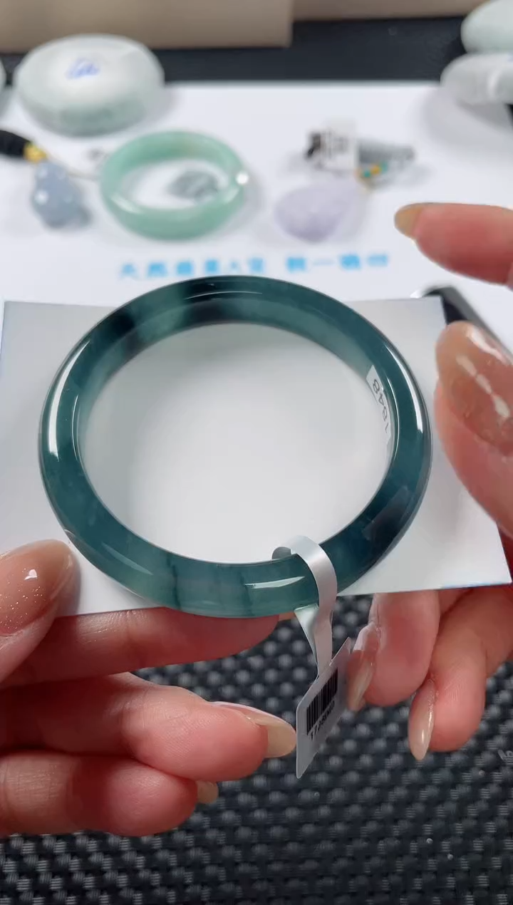 未镶嵌手镯翡翠基地发货H 7598  55+