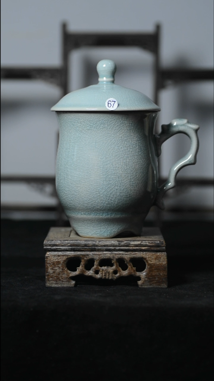 瓷67号龙头杯清凉寺汝瓷