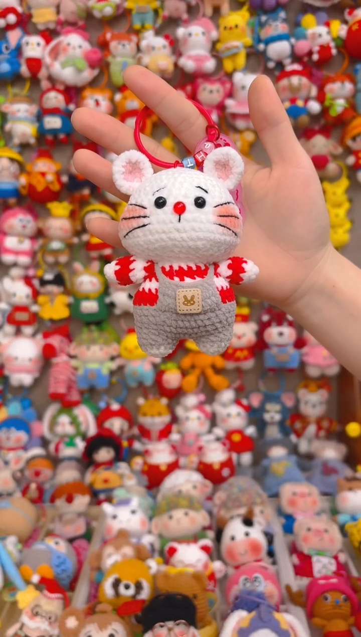 纯手工制作毛线钩织成品生肖鼠