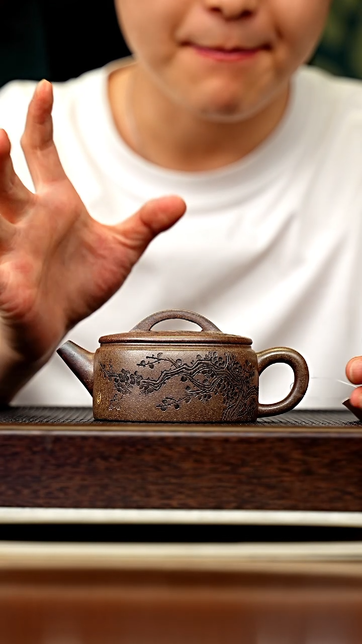 茶壶紫砂宜兴原矿 手工 紫砂壶容量180CC